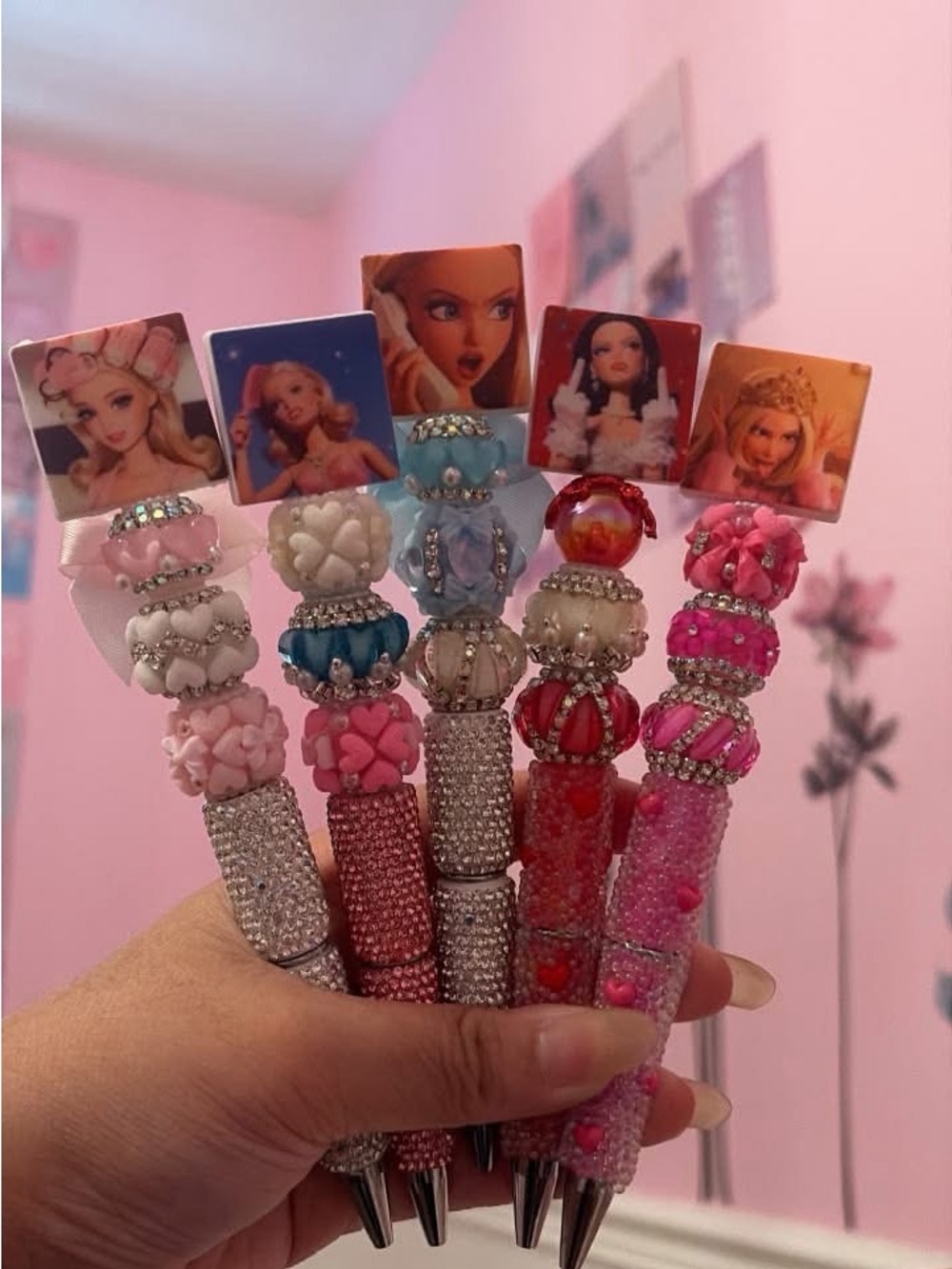 Funny Barbie Beaded Pens